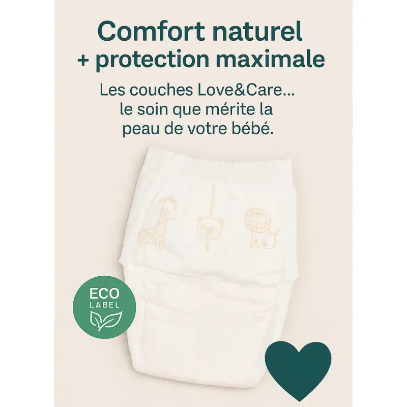 Couches Love and Care 6 junior 7-16 kg 38 unités