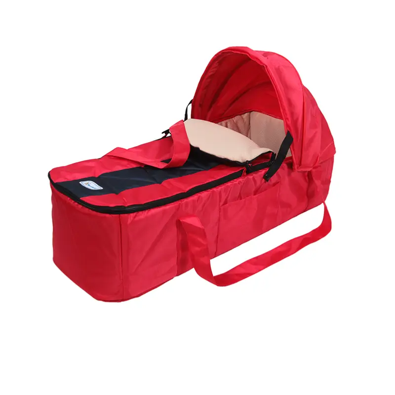 COUFFIN PORTABLE ROUGE – MON BÉBÉ