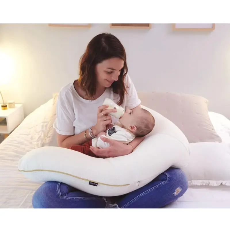 Coussin d'allaitement Multirelax Organic Coton beige - Candide