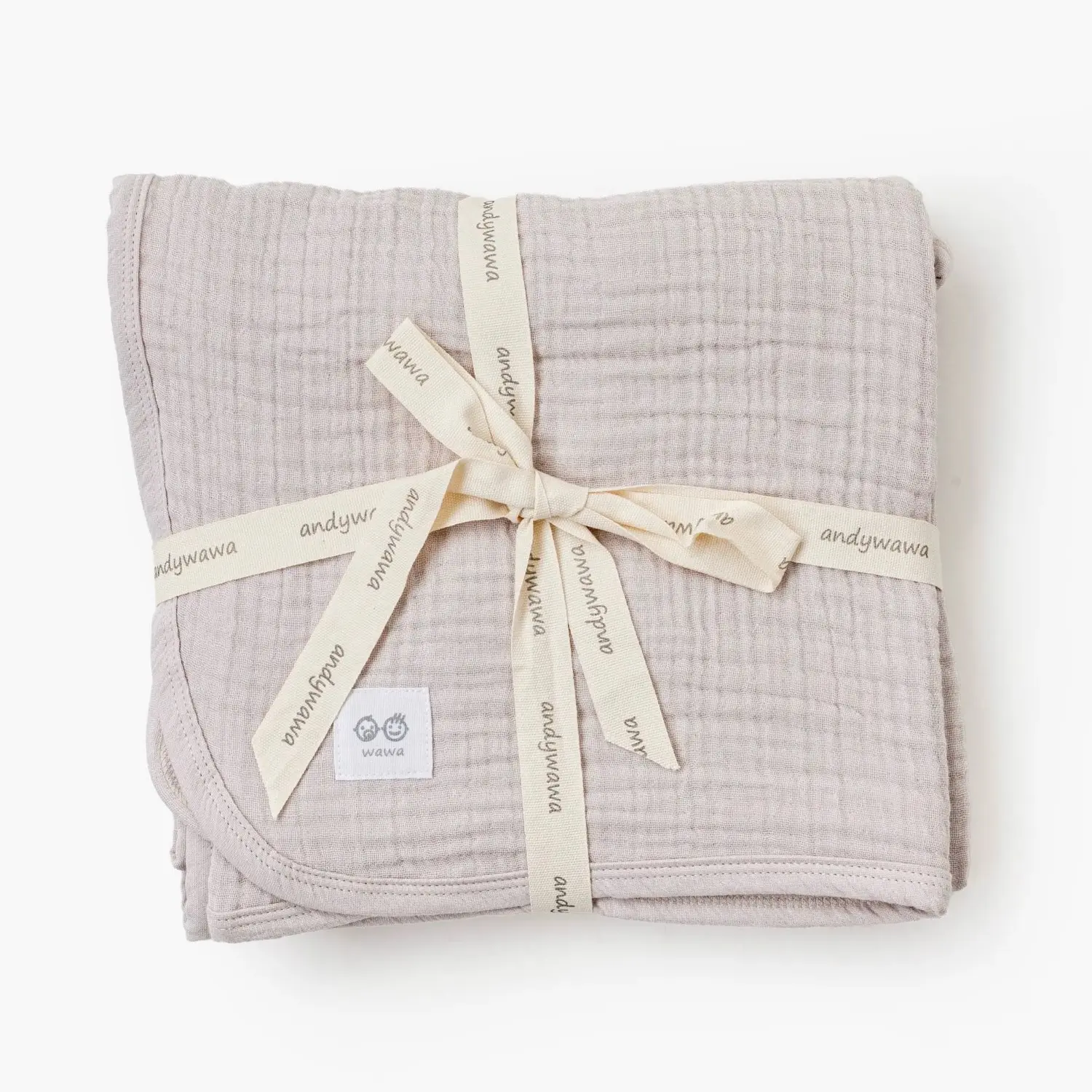Couverture bébé en mousseline 105 x 120 cm AC25870 Beige