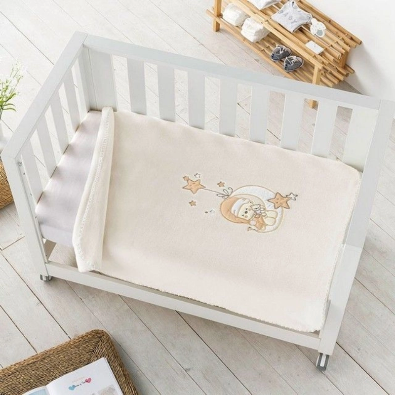 Couverture bébé premium LUNA 120 x 140 Beige - Pielsa baby