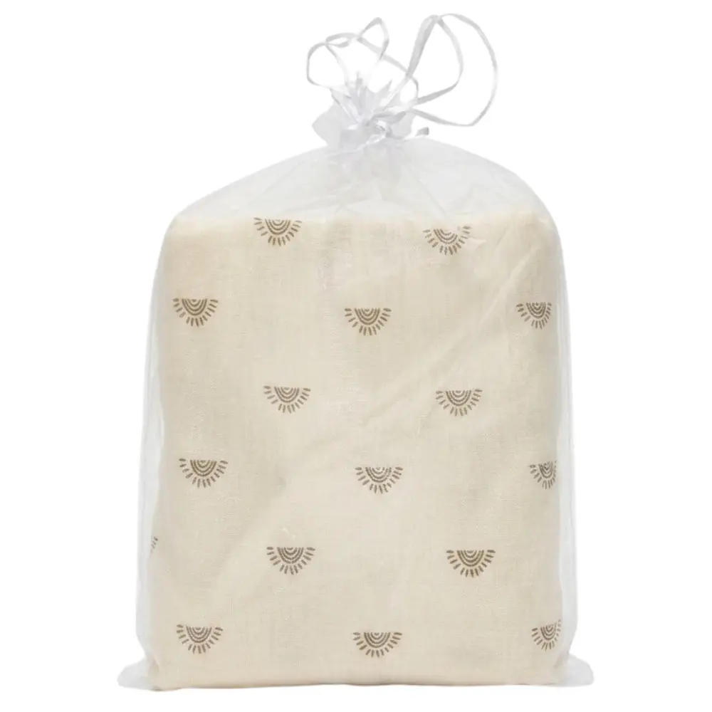 xx Couverture en Mousseline de Coton Bio 120cm x 130cm Soliel