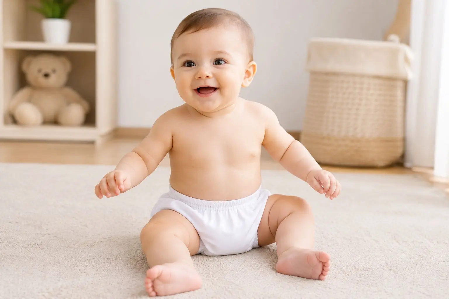 Culotte d'Apprentissage Bébé Sebi Prima Blanche Lavable