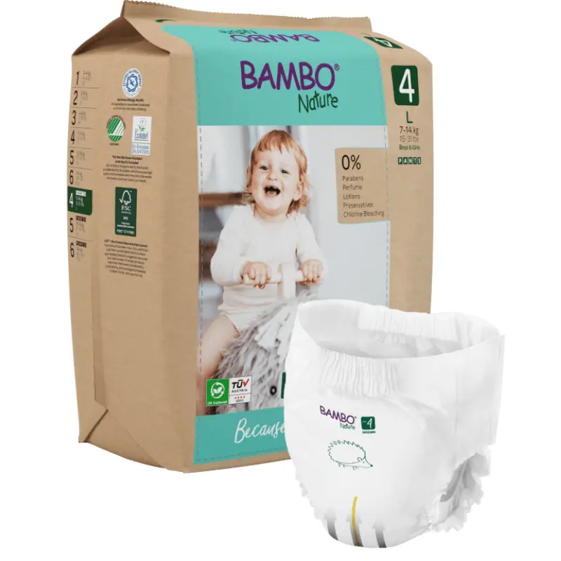 Culottes d'apprentissage écologiques taille 5 XL 11-17 kg 19 culottes - Bambo Nature