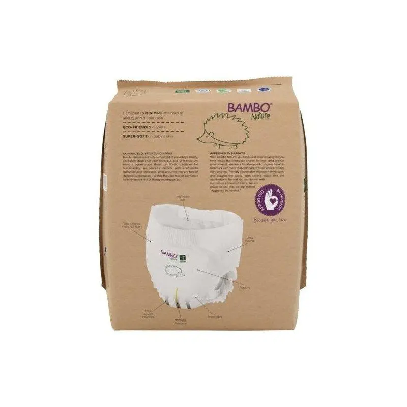 Culottes d'apprentissage écologiques taille 5 XL 11-17 kg 19 culottes - Bambo Nature