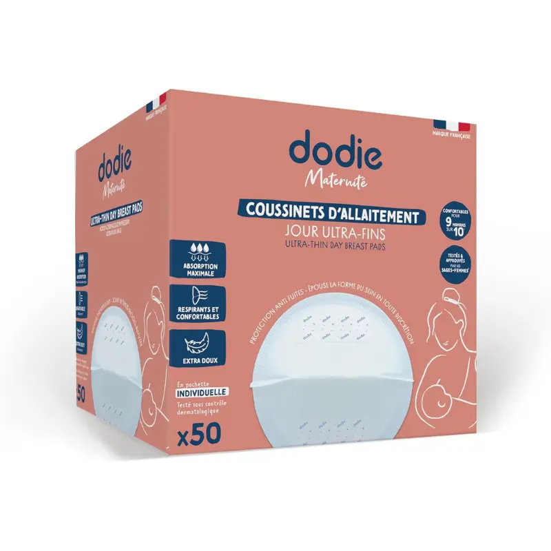 xx Coussinets d'Allaitement Jour Dodie Boîte de 50