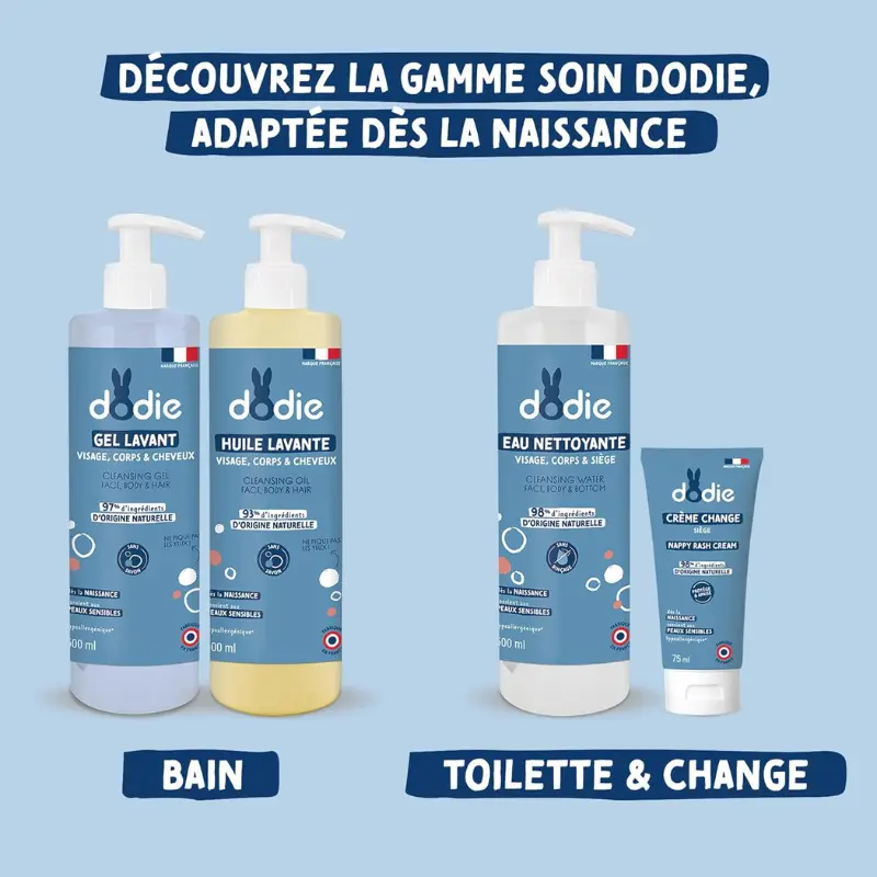 Eau Nettoyante 3 en 1 500 ml dodie