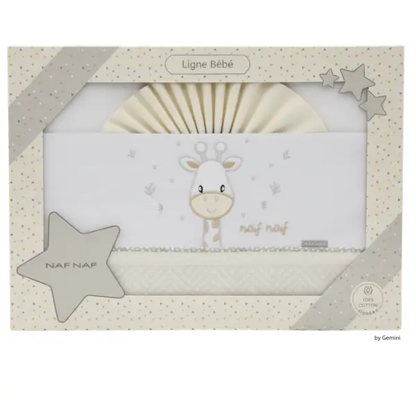 Drap pour bébé  Girafe Beige NAf NAF