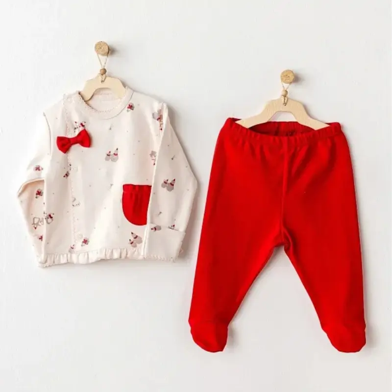 xx Ensemble 2 pièces pour bébé Motif Pingouin Écru - Andywawa