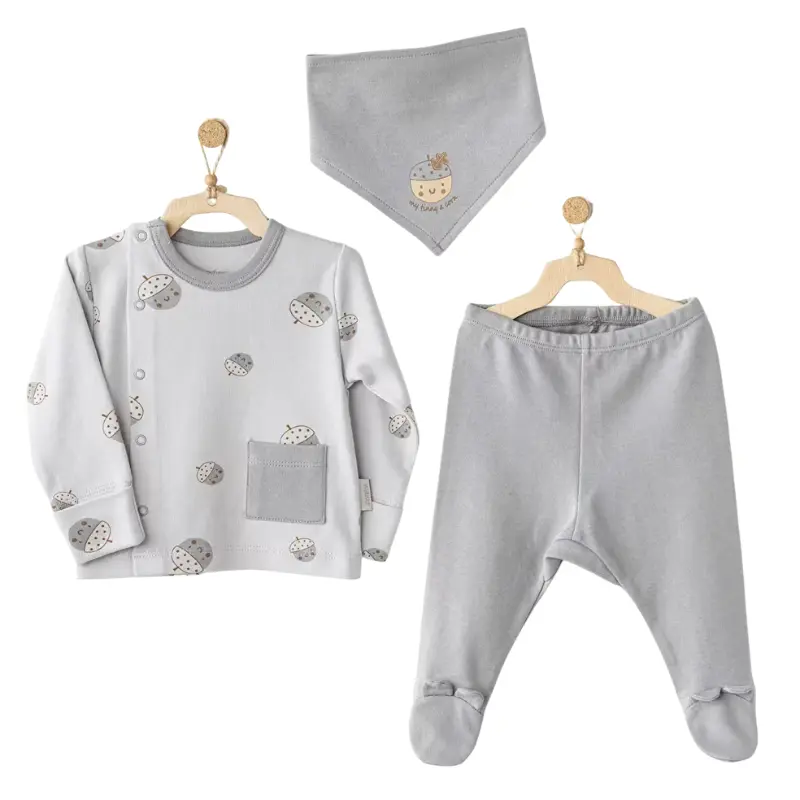 Ensemble  3 pièces Andywawa AC26103 Hello Autumn Gris