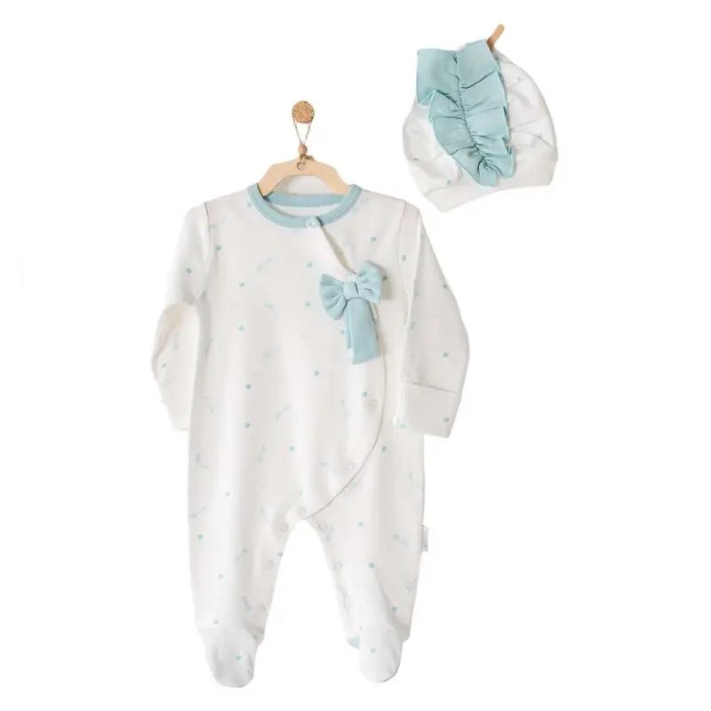 Ensemble barboteuse bébé Andywawa AC23117 Menthe