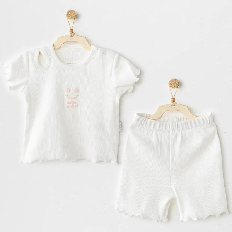Ensemble bébé 2 pièces blanc AC25900  Andywawa