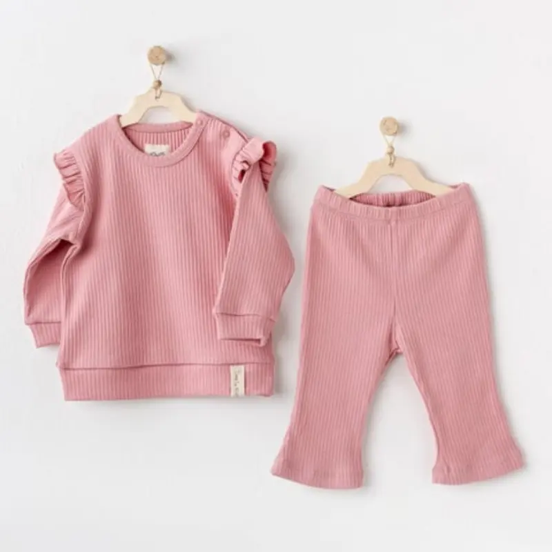 xx Ensemble bébé fille 2 pièces basique AC25203 Rose
