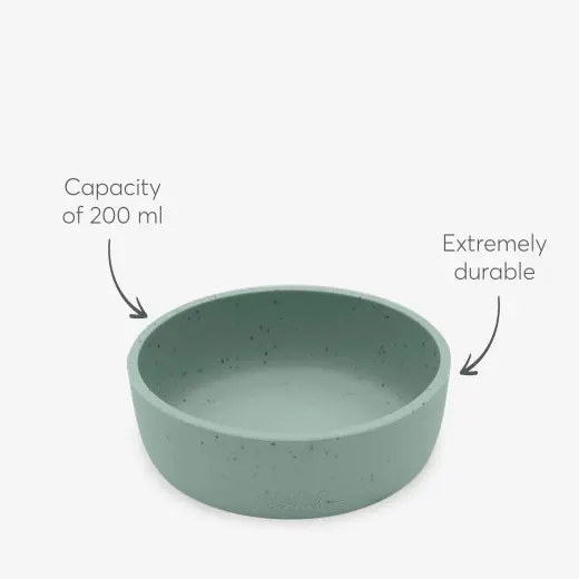 Ensemble d'alimentation 5 pièces Sauge de silicone platine