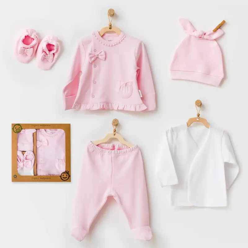xx Ensemble de 5 pièces Sortie d'hôpital Rose  Ac25540 Andywawa