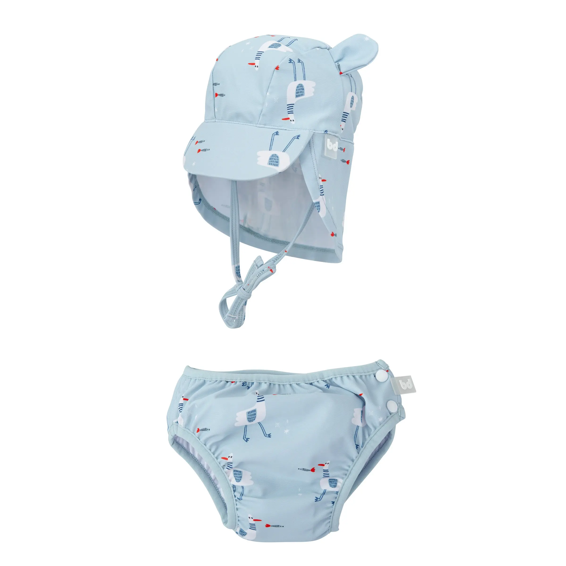 xx Ensemble de bain Gavina, couche et bonnet, 3-9 mois