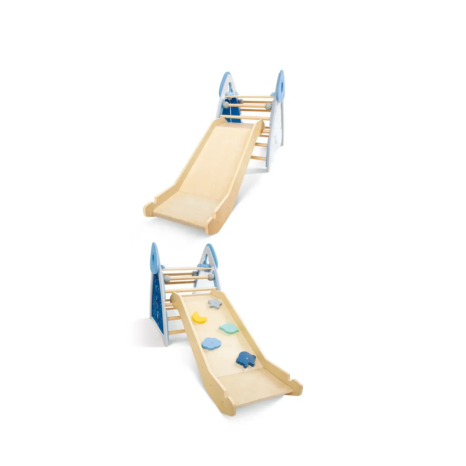 Ensemble de gym 4 en 1 : escalade et toboggan