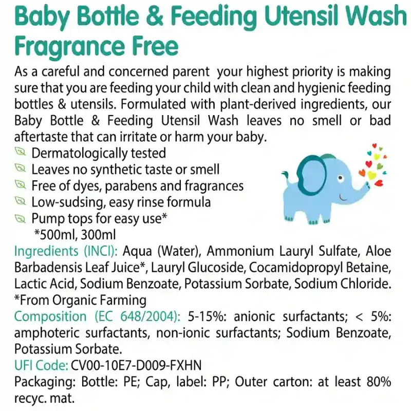 FRIENDLY ORGANIC BABY LIQUID LAVAGE BIBERON 750ml