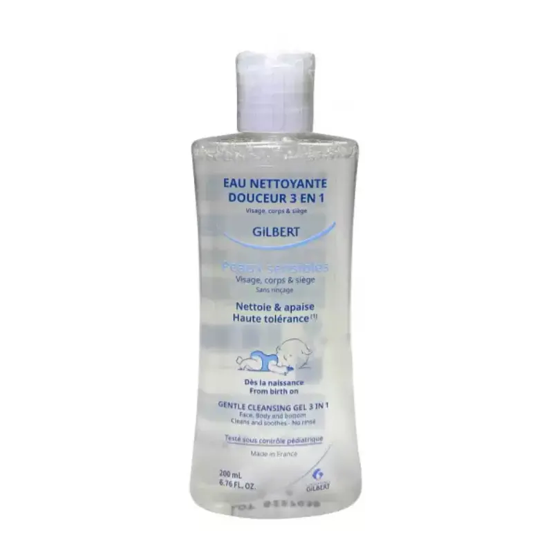 xx Gilbert Eau Nettoyante Douceur 3en1 Bébé 200ml