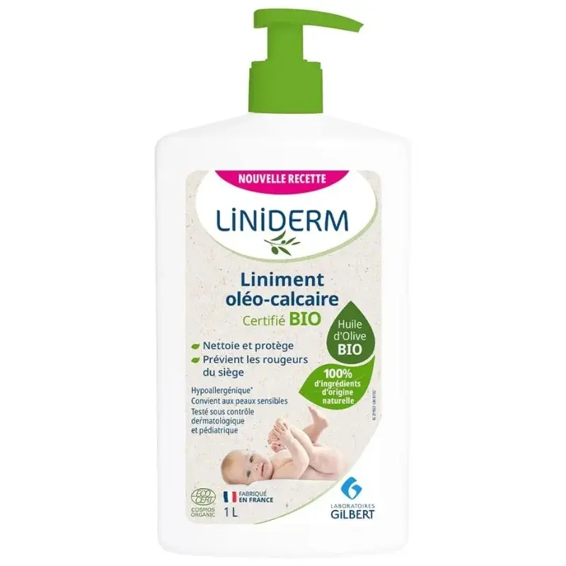 xx Gilbert Liniderm Liniment Oléo-Calcaire Bio Flacon-Pompe 1L