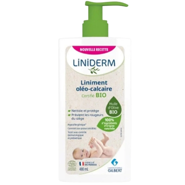 xx Gilbert Liniderm Liniment Oléo-Calcaire Bio Flacon-Pompe 480 ml