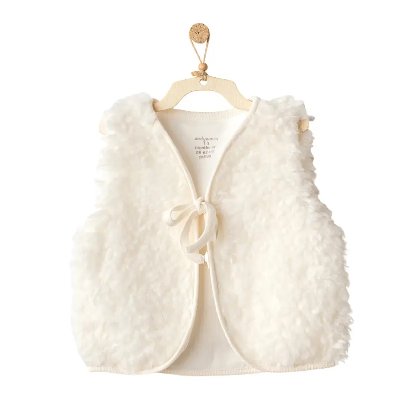 xx Gilet bébé basique Andy Wawa AC25254 écru