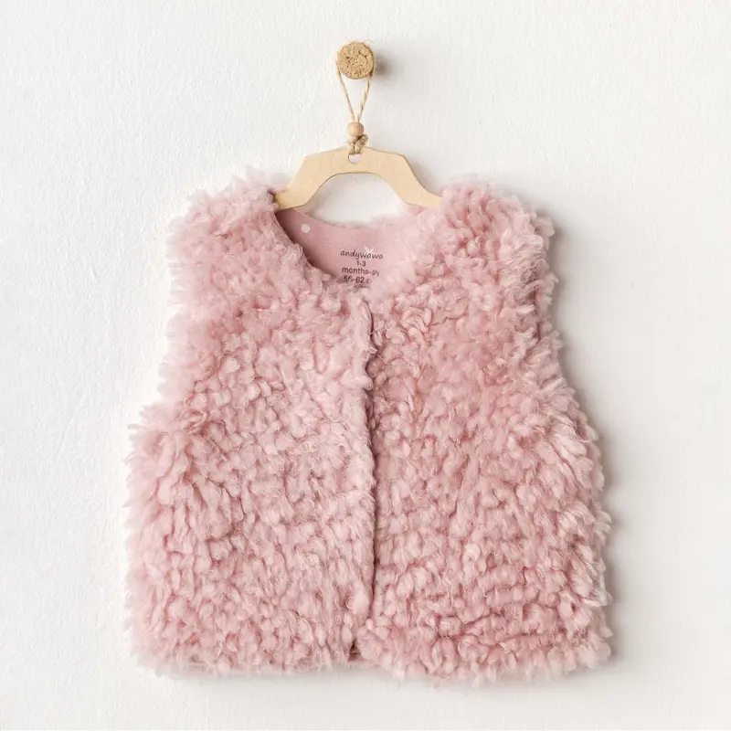 xx Gilet bébé fille en peluche chiot Gazelle AC25019 Andywawa