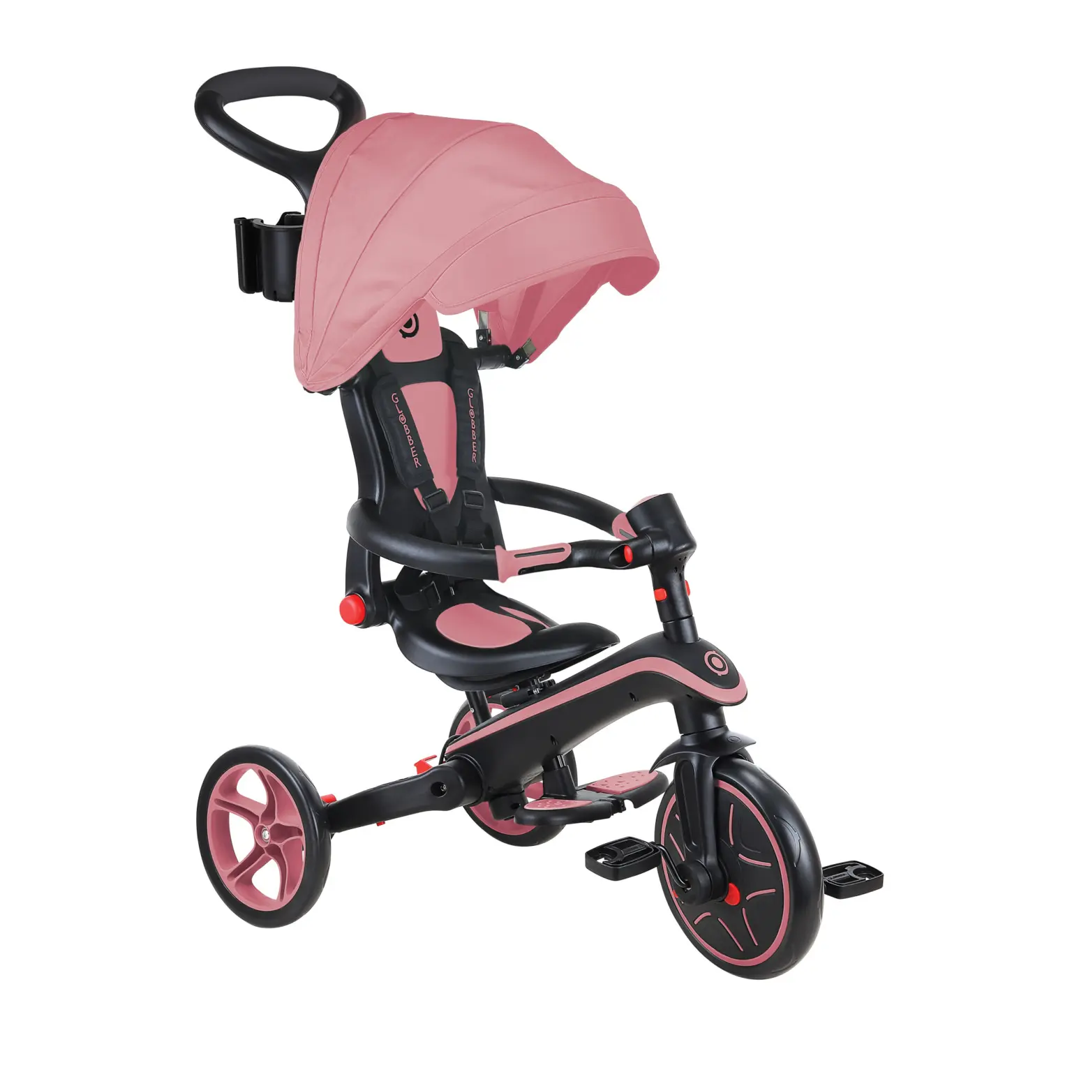 xx Globber Tricycle Explorer 4en1 Évolutif Rose (10 mois à 5 ans)