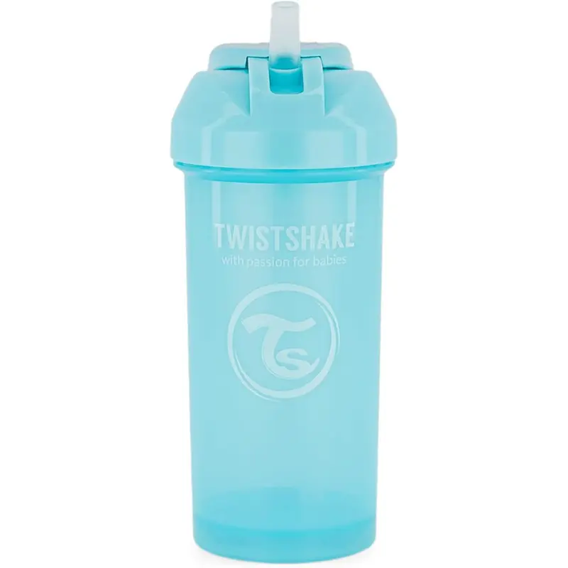 Gobelet à paille Twistshake 360 ​​ml - Bleu - 6 mois  plus