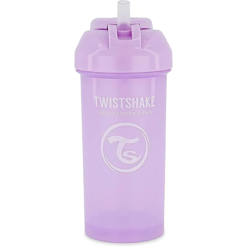 xx Gobelet à paille Twistshake 360 ​​ml - Violet - 6 mois plus
