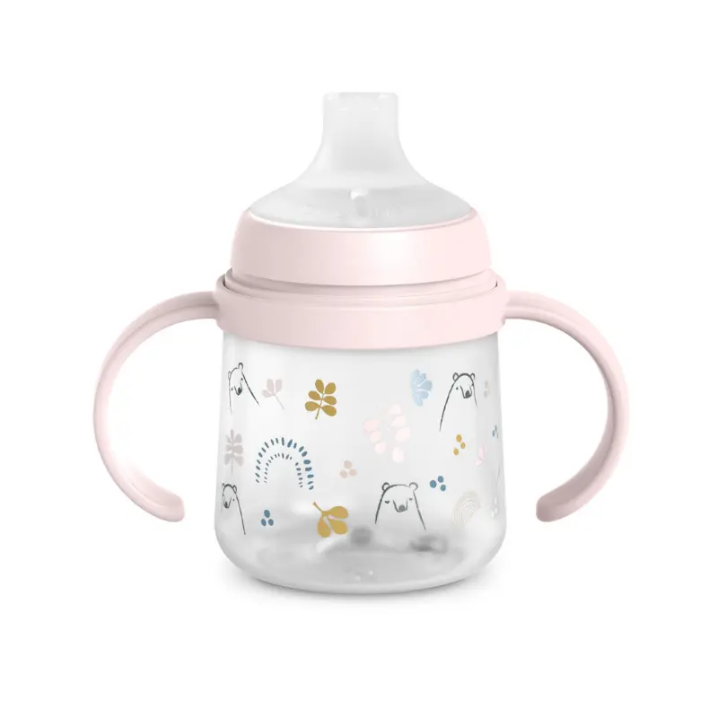 Gobelet Suavinex My Family First pour biberon - 150 ml - Rose