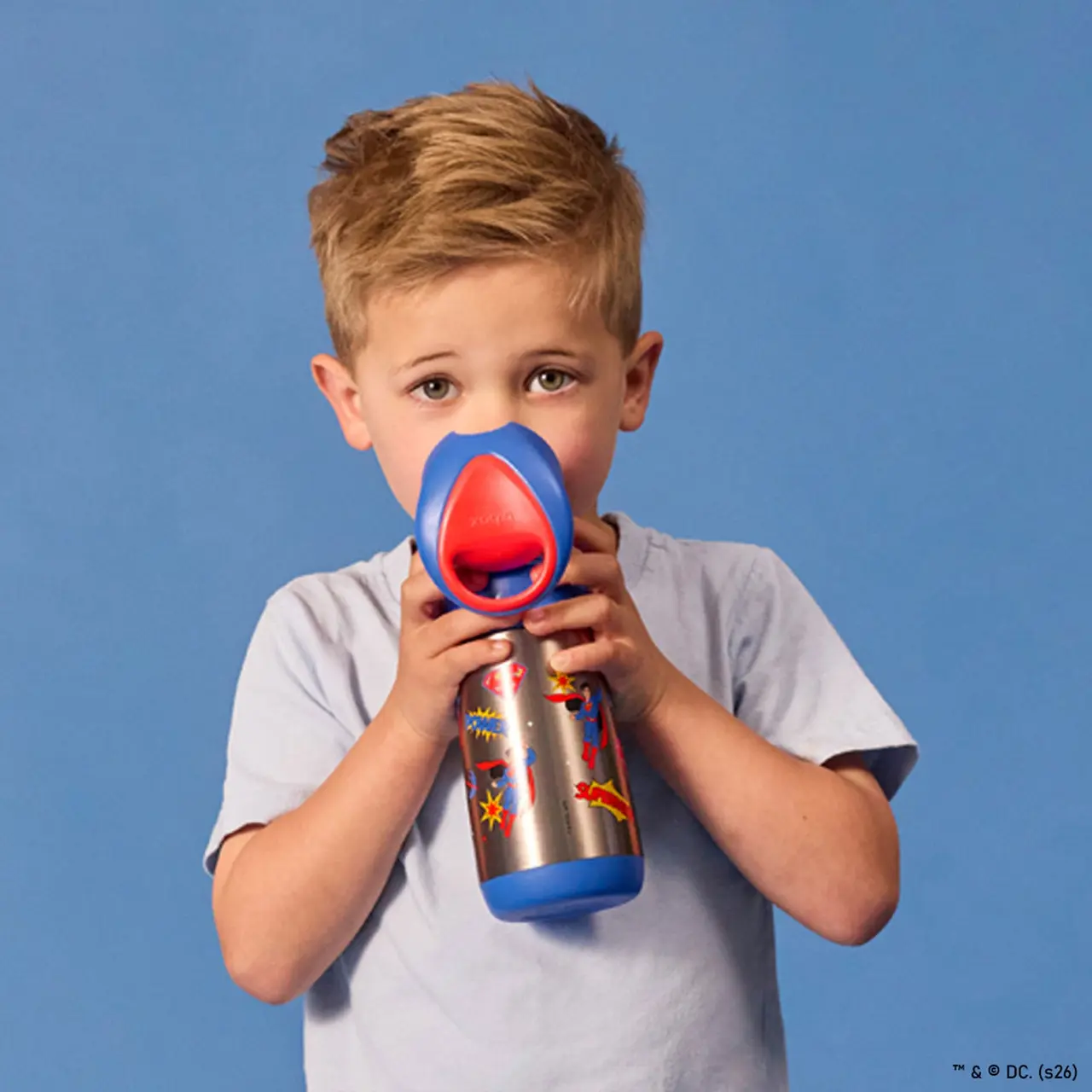 Gourde Enfant b.box Superman 350 ml – Isotherme en Inox