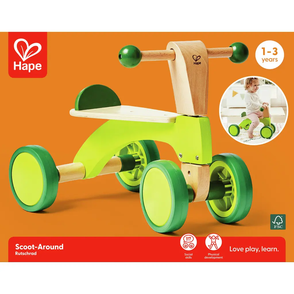 Hape Trottinette à pousser (Scoot-Around)