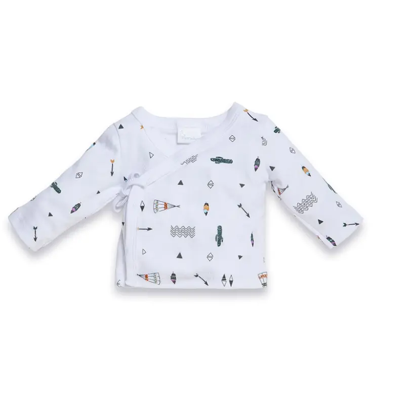 Interbaby Set 5Pcs Gris (Chemise+Pantalon+Gants+Bavoir+ChaussEttes) (0-6 Mois)