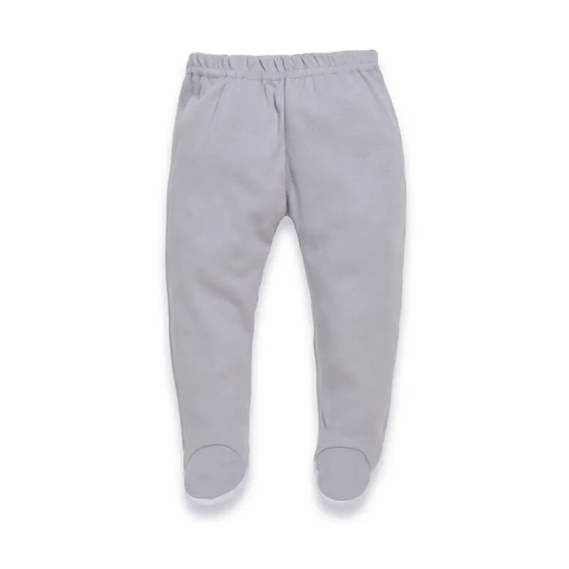 Interbaby Set 5Pcs Gris (Chemise+Pantalon+Gants+Bavoir+ChaussEttes) (0-6 Mois)