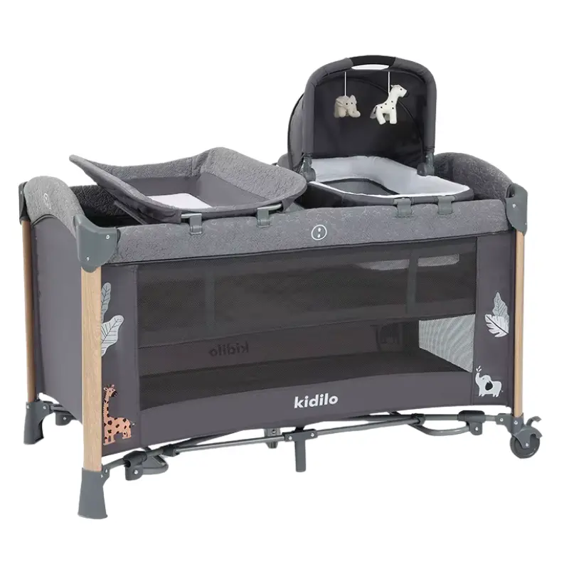 Lit Cododo Multifonction avec Couffin deluxe Gris– Kidilo