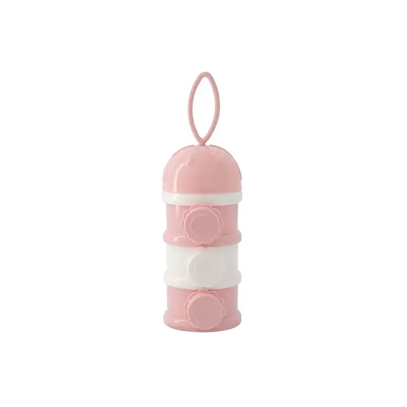 xx Kikkaboo Boite doseuse de Lait 3 niveaux Rose