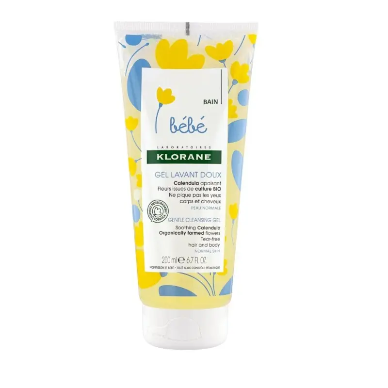 xx KLORANE BÉBÉ gel lavant doux 200 ml