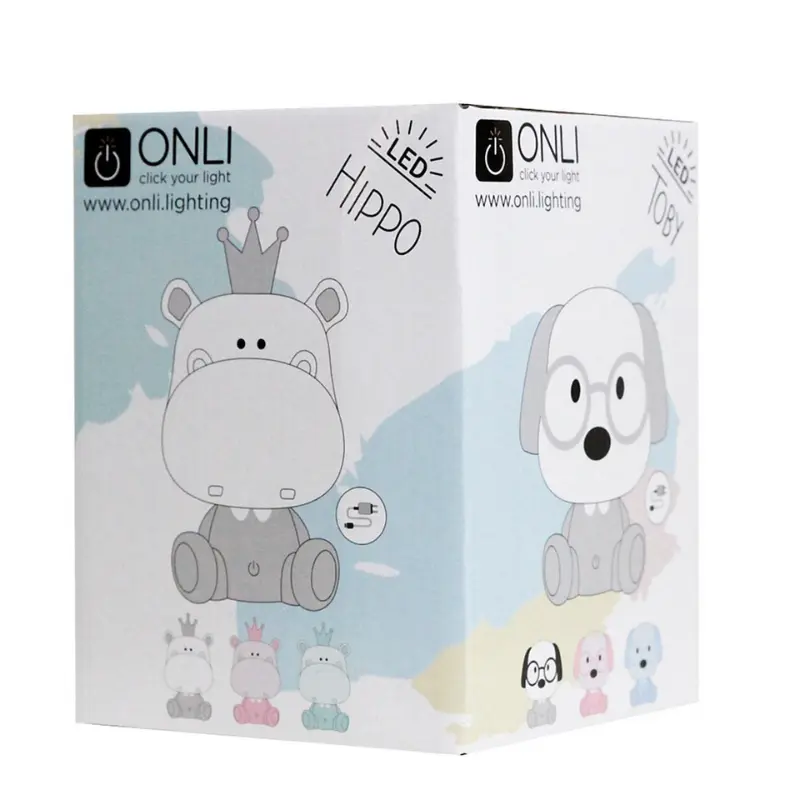 Lampe de table LED intégrée pour enfant Luminosa Piggy, jaune