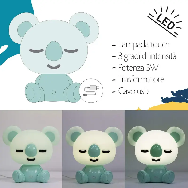 Lampe KOALA LED Vert