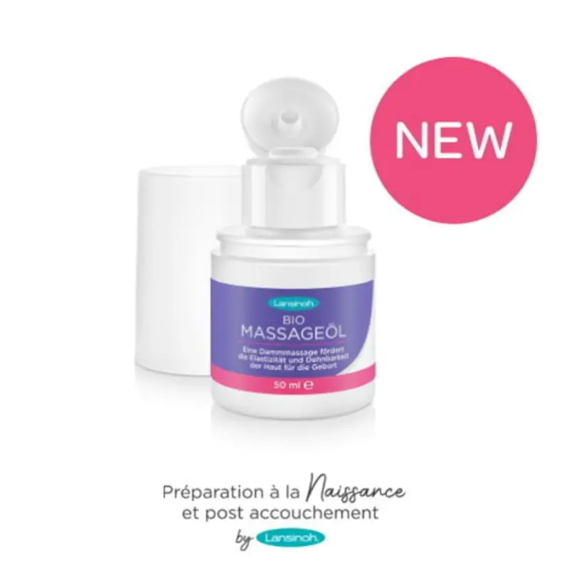 Lansinoh Huile de Massage du Périnée bio 50 mL