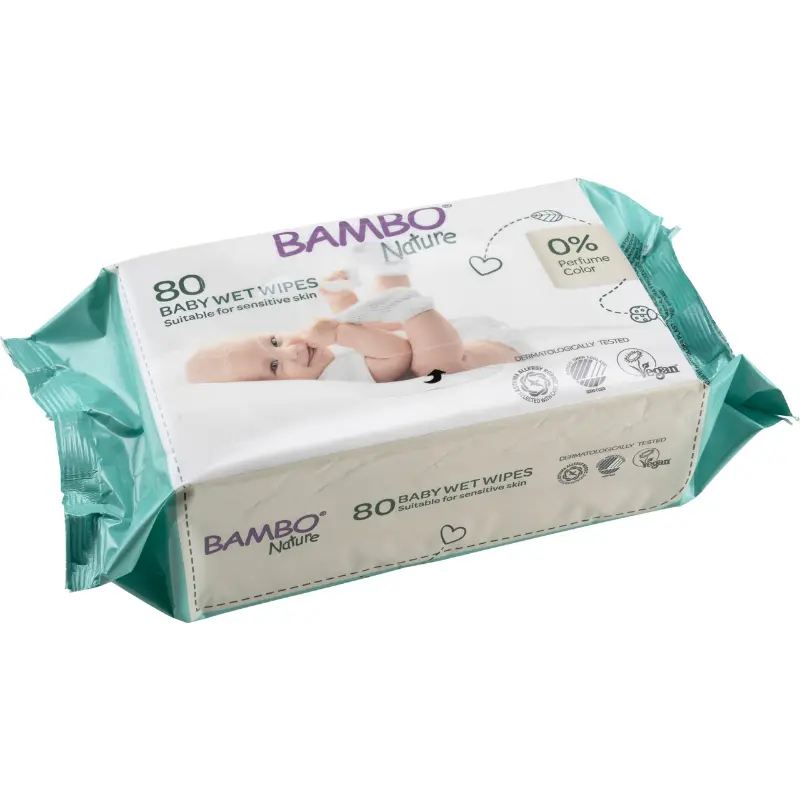 xx Lingettes humides Bambo Nature 80 unités