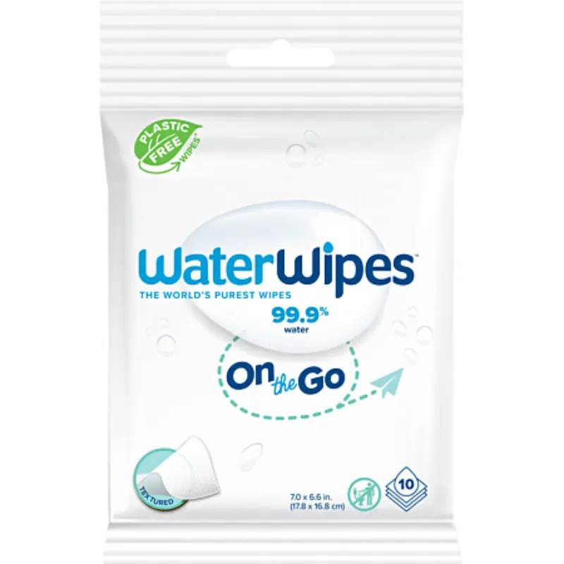 Lingettes WaterWipes On The Go Paquet de 10