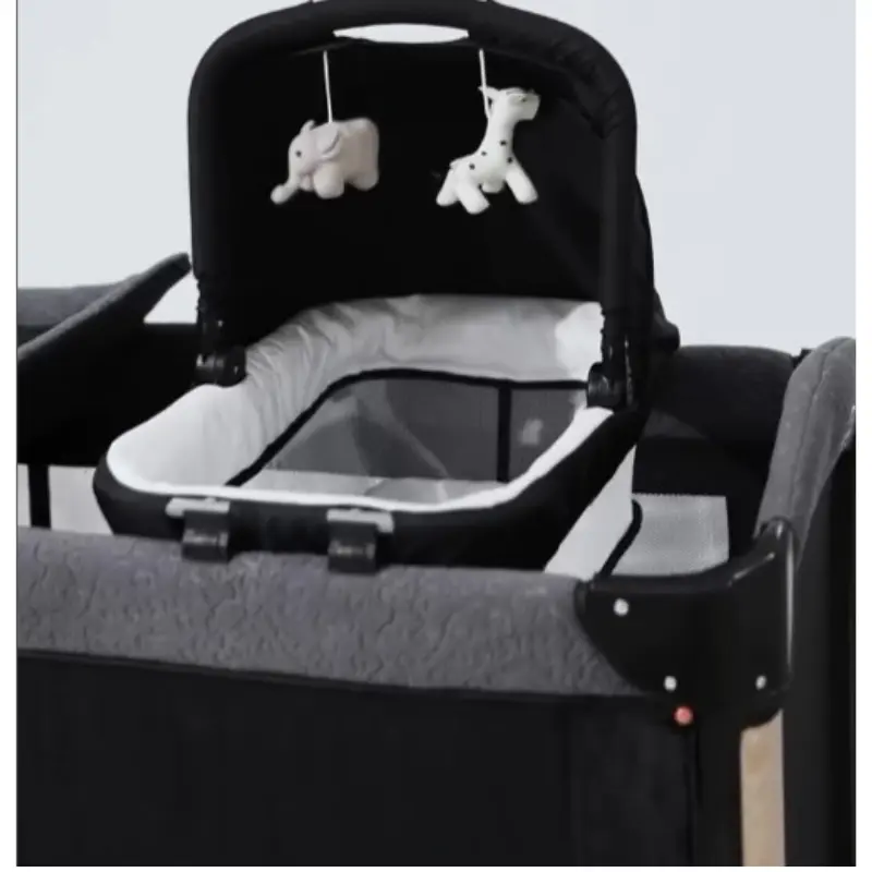 Lit Cododo Multifonction avec Couffin deluxe Noir – Kidilo