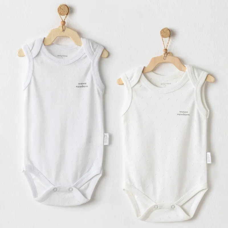 xx Lot de 2 bodys bébé Andywawa Tank Basic AC23779