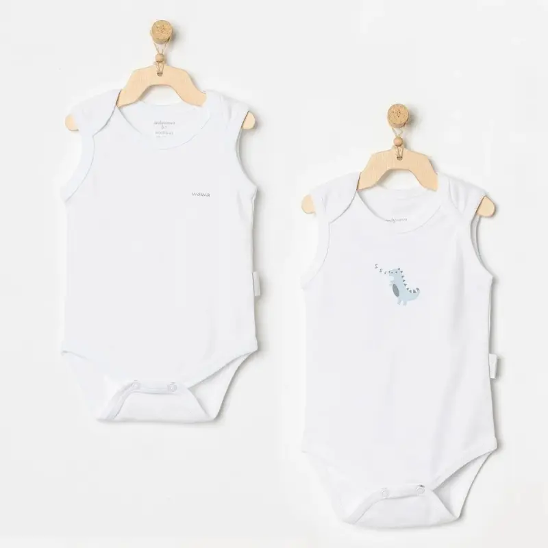 xx Lot de 2 bodys débardeurs Andy Wawa pour bébé AC24700