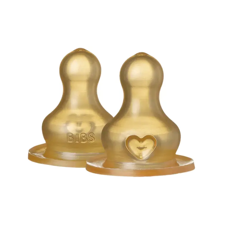 xx Lot de 2 Tétines de Biberon en Latex – BIBS