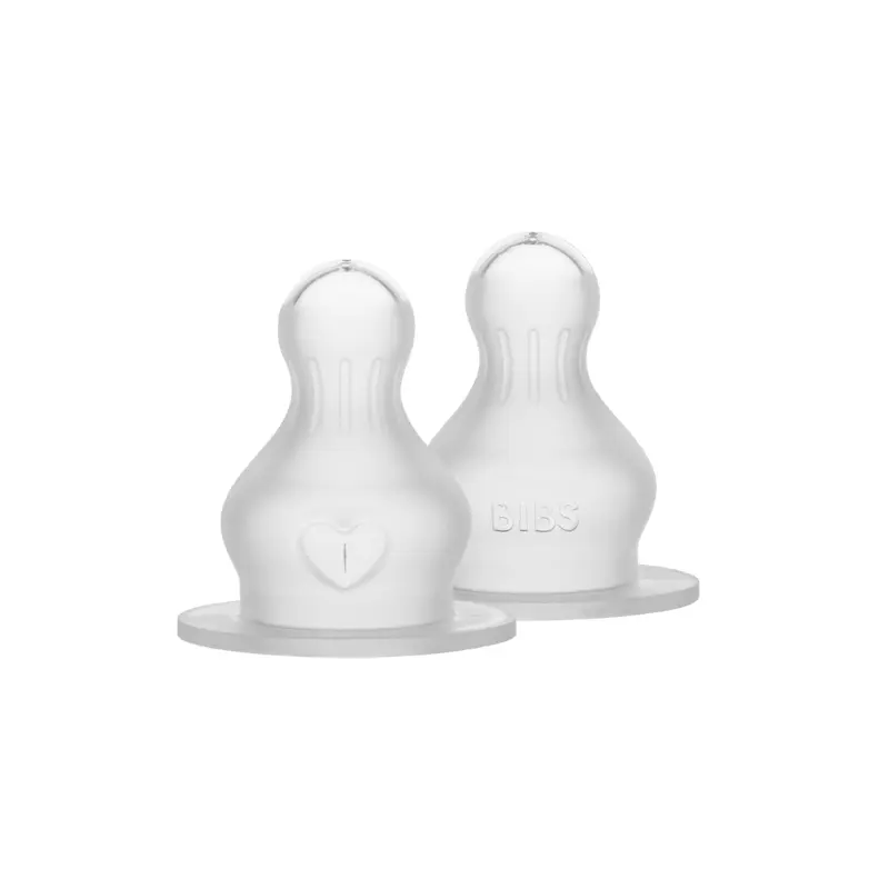 Lot de 2 Tétines de Biberon en Silicone – Débit Standard