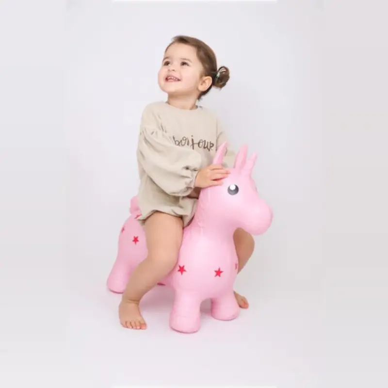 Ludi Ballon sauteur Licorne Rose