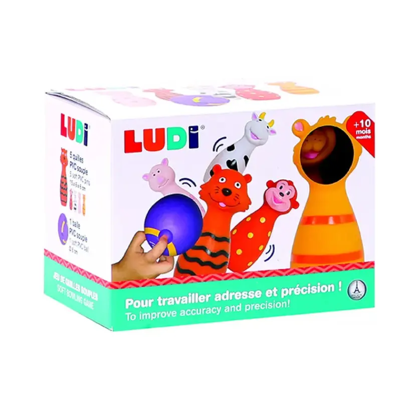 xx Ludi Jeu De Quilles Animaux - 10m+